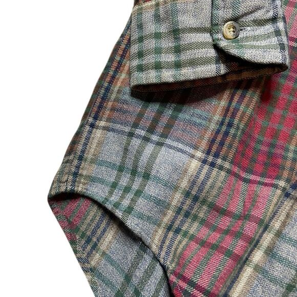 GANT Coastal Twill Long Sleeve Button Down Plaid Shirt Size Medium - Picture 5 of 7